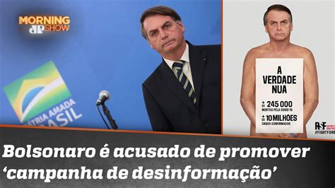 Bolsonaro aparece nu em campanha contra desinformação YouTube