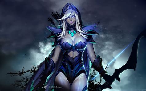 DOTA 2 Drow Ranger Fan Art - DOTA 2 Game Wallpapers Gallery