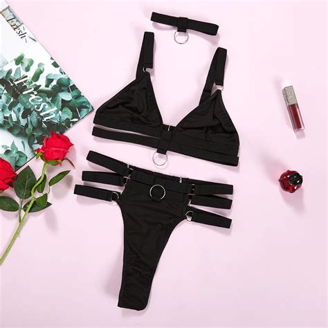 Ruffle Lace Lingerie Sexy Women S Underwear Transparent Bra Party Sets