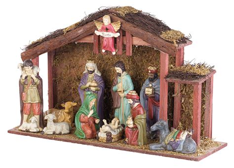 Creche De Noel En Ceramique Pull De Noel