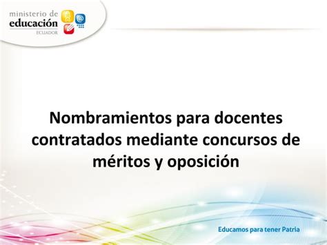 Enlace Ciudadano Nro Tema Nombramiento Para Docentes Concurso De