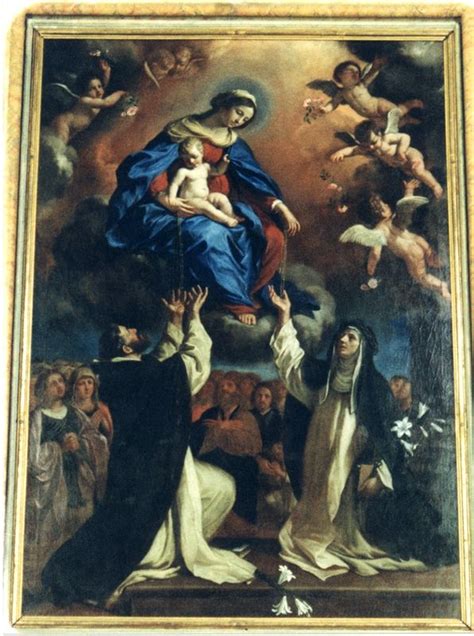 Il Guercino It Madonna Del Rosario Con San Domenico E