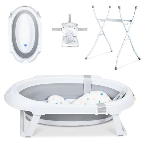 Baignoire Bébé Évolutive Et Pliable Baignoire 4 en 1 Pliable Ultra