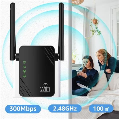 Répéteur WiFi 300Mbps WiFi Extender amplificateur wifi puissant