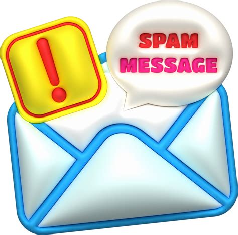 3D illustration. Mail, notification email and virus. Spam email pop-up