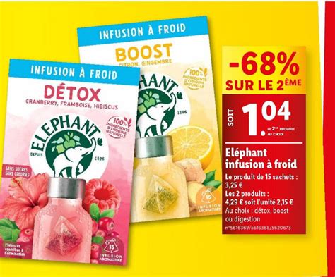 Promo El Phant Infusion Froid Chez Lidl