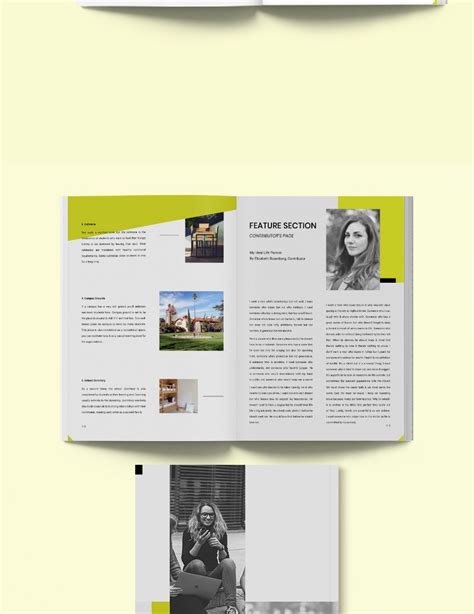 School Layout Magazine Template in InDesign, Word, Publisher, Pages ...