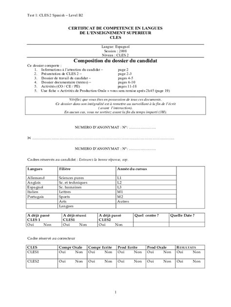 Fillable Online Composition Du Dossier Du Candidat European Centre