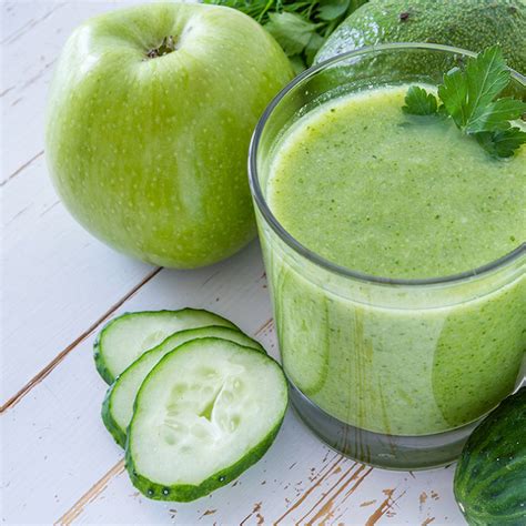 Jus Detox Concombre Pomme Et Gingembre