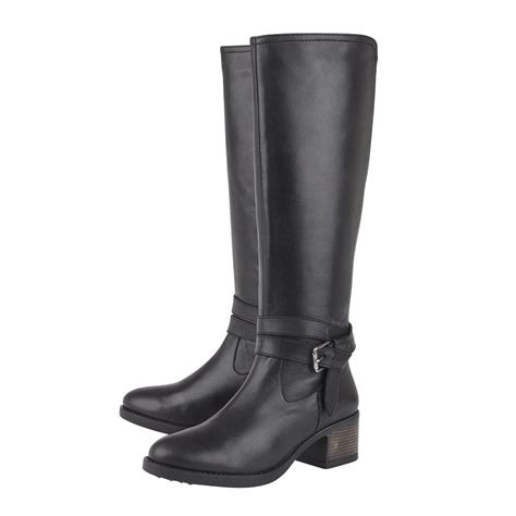 Knee High Black Leather Boots For Women - stylingidea