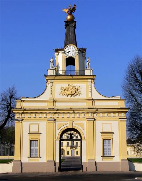 Grand Gate Of The Ch Teau De Bialystok Crowned With A Figure Of Griffin