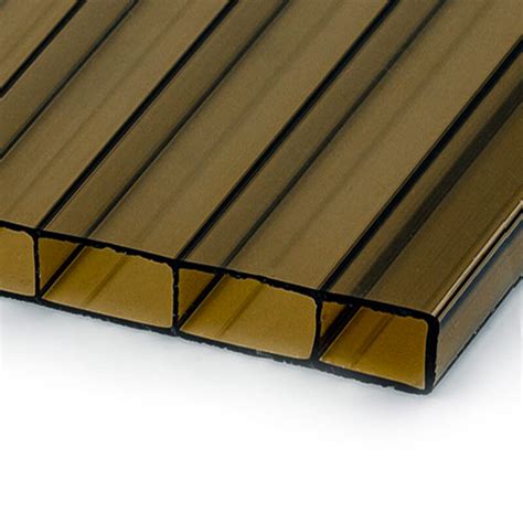 Muster Acrylglas Stegplatten 16mm Bronze HIGHLUX 16 32