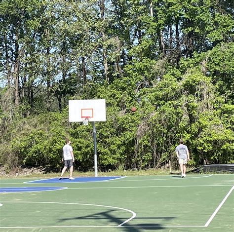 New Basketball Court Ready Rotary Donates For New Fence