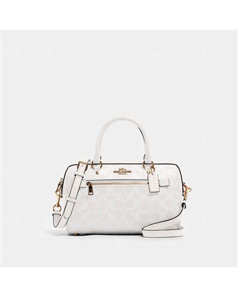 COACH Rowan Satchel In Signature Canvas | Lyst