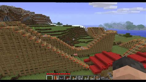 Minecraft Roller Coaster Realistic Amusement Park Builds 1 YouTube