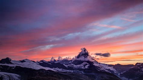 8268x1960 Mountain Peak Mountain Ridge Outside Outdoor Contrail