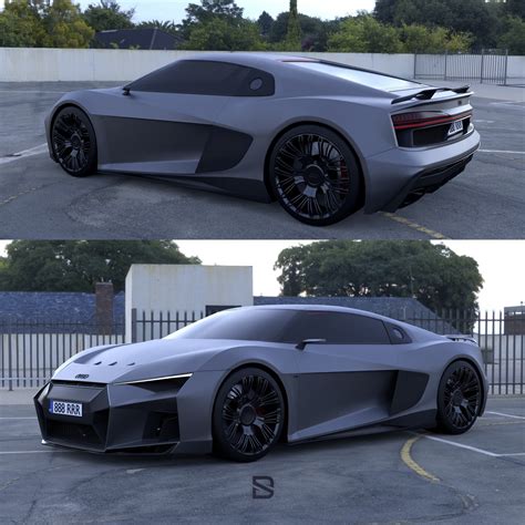 Audi R8 Concept Makes Edgy Digital Case for Giving the Huracan’s Successor a Brother - autoevolution