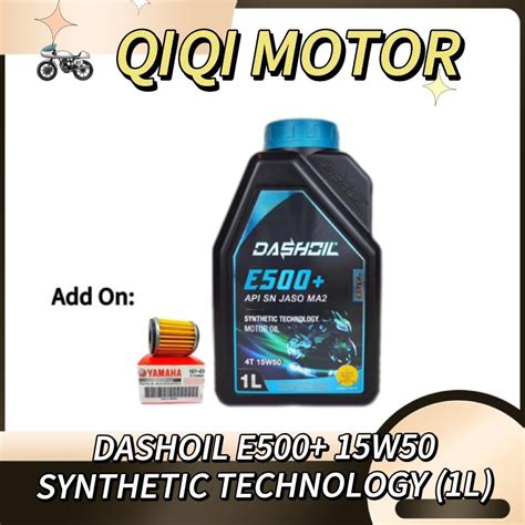 Dashoil Ester E T W L Semi Synthetic Sn Motorcycle Engine