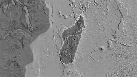 Forma De Madagascar Con Fronteras Regionales Nivel Biol Gico Stock De