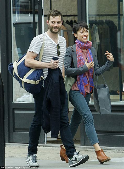 Fifty Shades Of Greys Jamie Dornan And Wife Amelia Warner Leave Gym