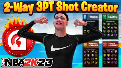 MY 6 7 2 WAY 3PT SHOT CREATOR IS GAMEBREAKING In NBA 2K23 6 7 POINT