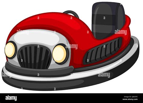 Bumper car in cartoon style illustration Stock Vector Image & Art - Alamy