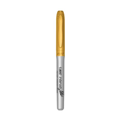 BIC Intensity Metallic Permanent Marker Fine Point Gold