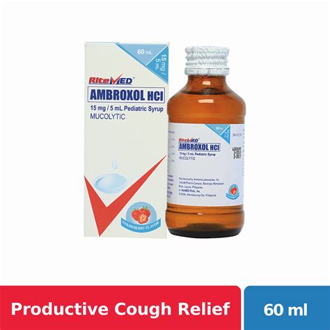 Ritemed Ambroxol Pediatric 15mg 60ml Syrup Nccc Online Store