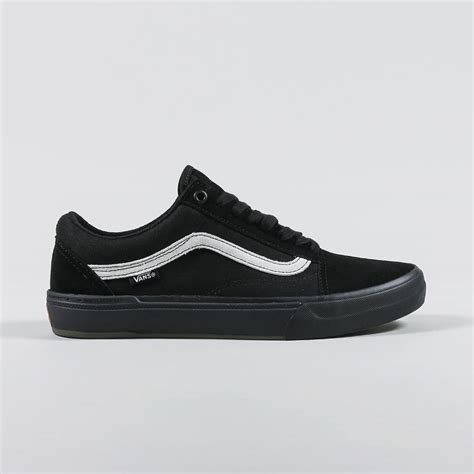 Vans Bmx Trainers Mens Suede Canvas Old Skool Shoes Black