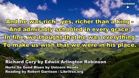 Richard Cory Edwin Arlington Robinson Poem Video Edwin Arlington