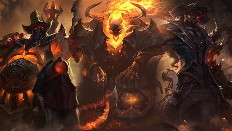 League Of Legends Gathers A Posse Of High Noon Skins For Lucian Thresh