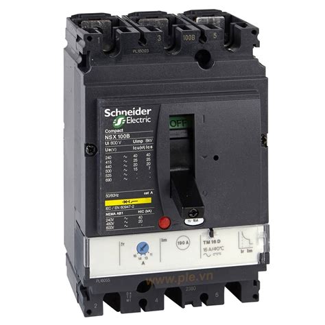 Schneider LV429841 Aptomat MCCB dòng Compact NSX100N 3p 80A 50kA