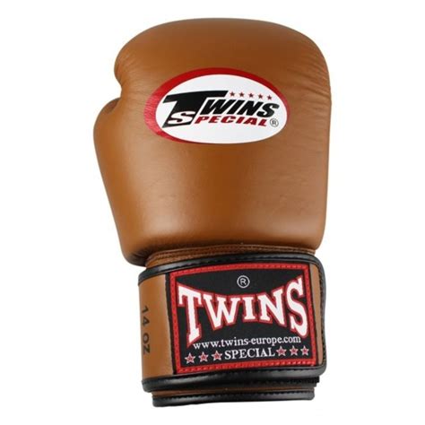 Twins Retro Brown Boxing Gloves Twins Special Fight Gear Fightwear