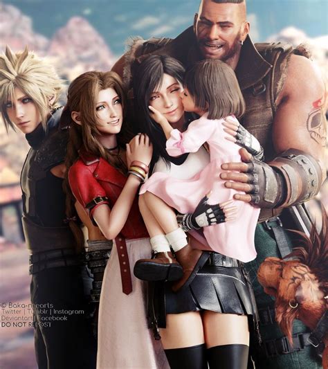 Aerith X Tifa X Marlene X Cloud X Barrett X Final Fantasy Vii May 2020 Personajes De Final