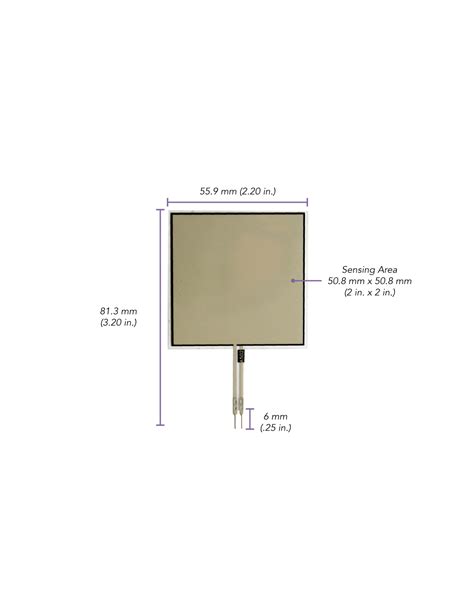 Flexiforce A Capteur De Force Pi Zor Sistif Tekscan