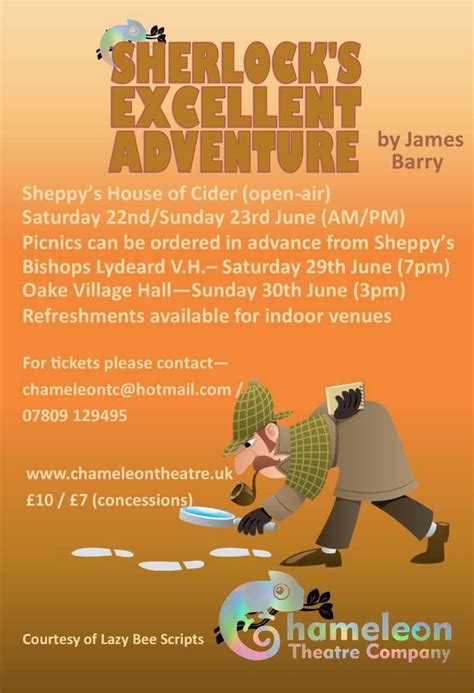 Sherlocks Excellent Adventure Sheppys Cider Farm Taunton En June