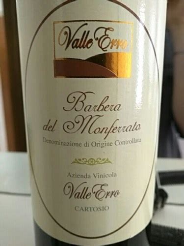 Valle Erro Barbera Del Monferrato Vivino Us