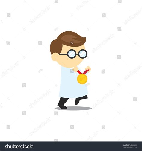 Kid Mascot Achievement Pose Isolated Cartoon Stock Vector (Royalty Free ...