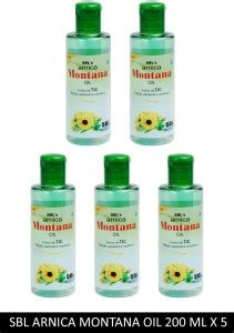 SBL ARNICA MONTANA HAIR OIL 200 ML BOTTLE PACK OF 5 Hair Oil