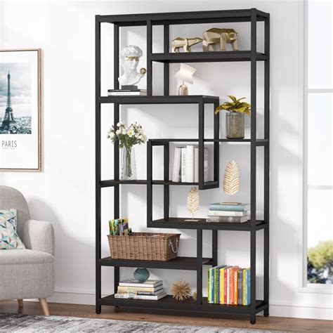 Tribesigns 8-tier Open Bookcase, Modern Etagere Bookshelf Display Shelf ...