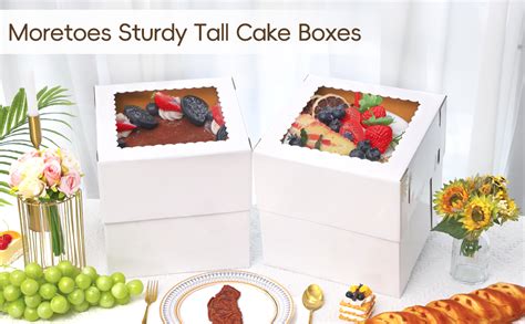 Amazon Moretoes Pack X X Inches Tall Cake Boxes Inch