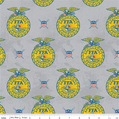 FFA® Forever Blue® Refreshed FFA Emblems Gray for Riley Blake - Etsy