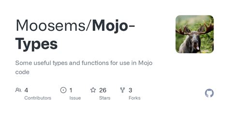 GitHub - Moosems/Mojo-Types: Some useful types and functions for use in Mojo code