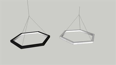 XL Hexagon LED Pendant Light 3D Warehouse