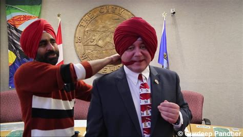 A Video Of A Canadian Mayor Dan Curtis Wearing A Turban And Learning