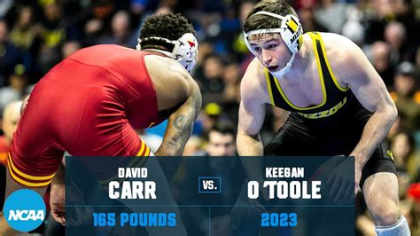 Keegan O Toole Vs David Carr 2023 NCAA Wrestling Championships 165