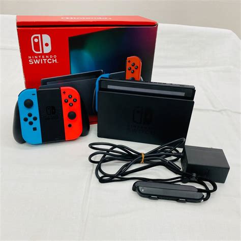 A84437任天堂 ゲームハード 本体 ニンテンドースイッチ Nintendo Switch Had S Kabah ネオンレッド×ネオン