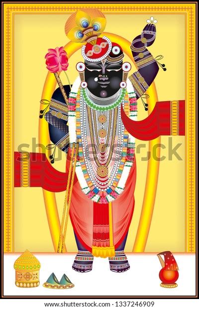 Deity Famous Vaishnav Temple Shri Nathadwara Stock Illustration 1337246909 | Shutterstock