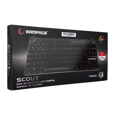 Rampage KB-RMW23 SCOUT Bluetooth RGB Aydınlatmalı Q Jixian Red Switch ...
