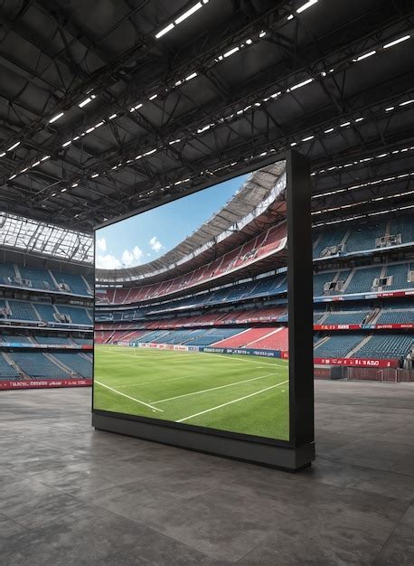 premium photo  large screen   large room